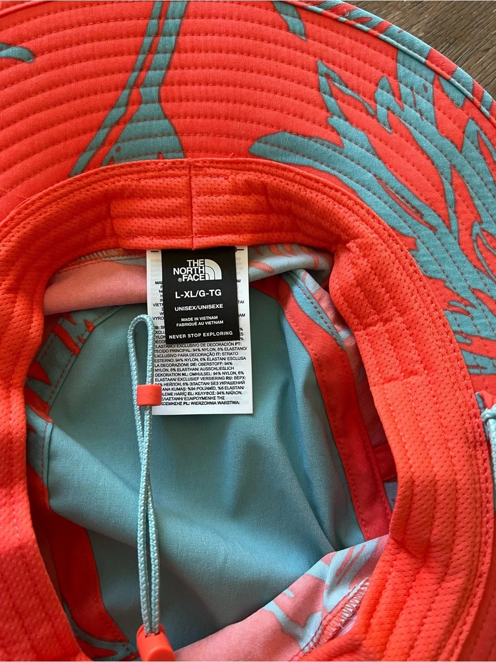 The North Face Kids' Brimmer Hat - Coral with Light Blue Accents